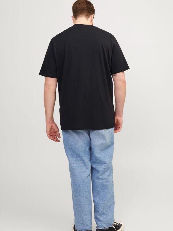 JACK & JONES Plus Fit Kurzarm Rundhals T-Shirt  