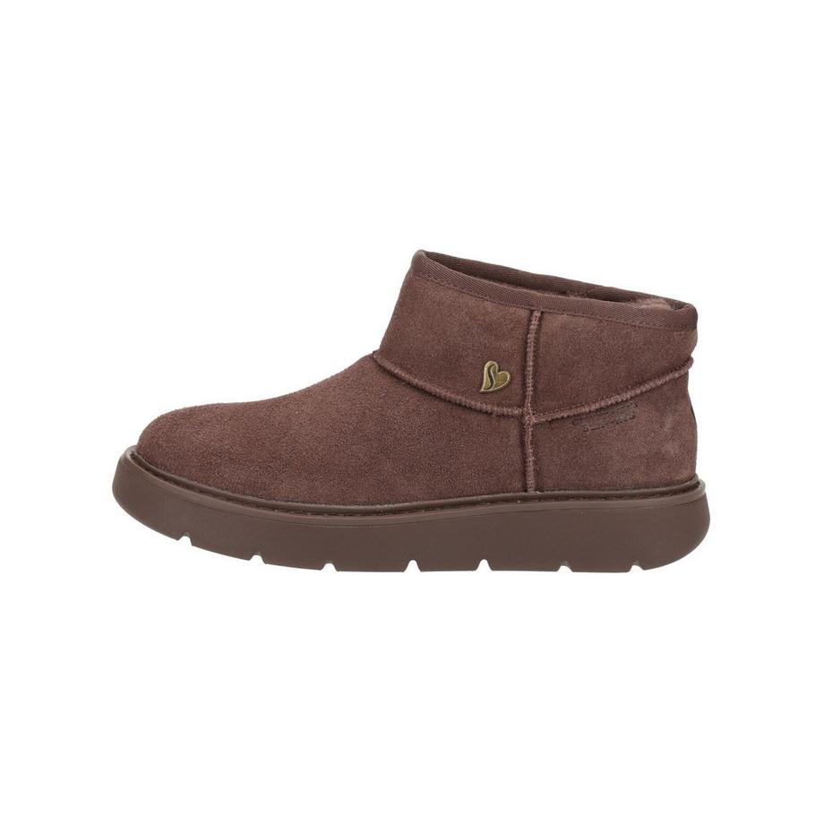 SKECHERS Bottines en cuir velours  