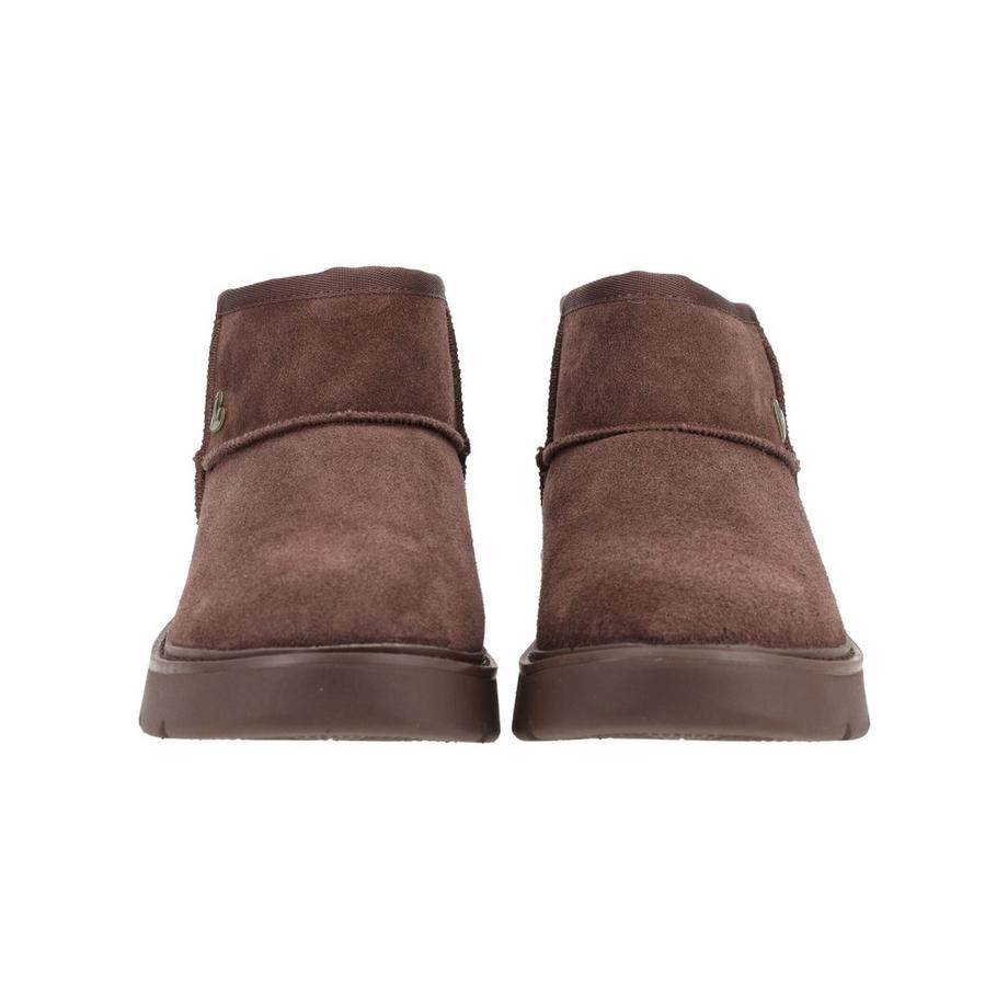 SKECHERS Bottines en cuir velours  