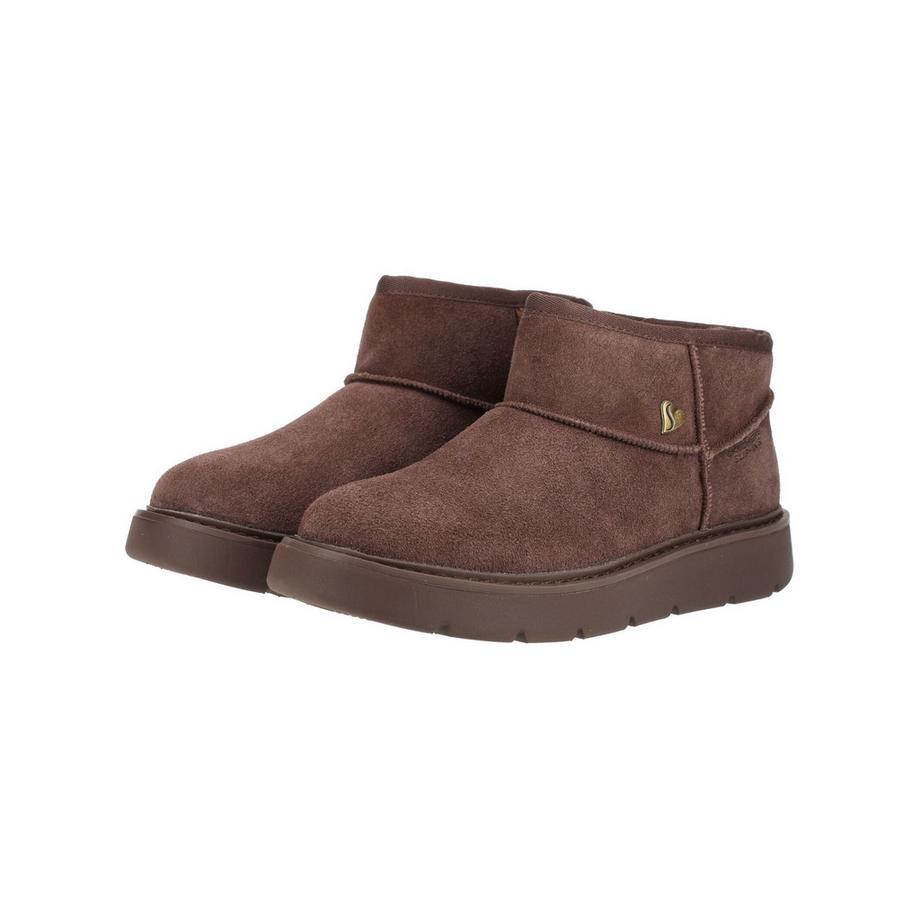 SKECHERS Bottines en cuir velours  