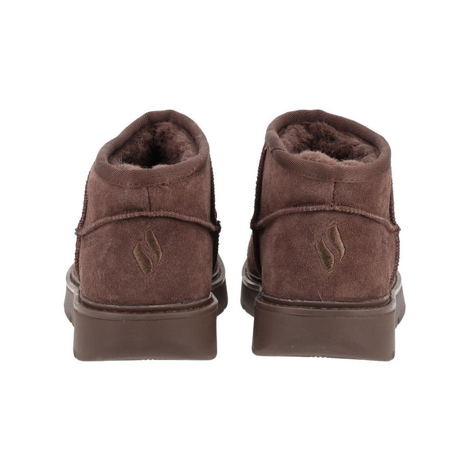 SKECHERS Bottines en cuir velours  