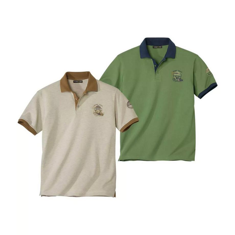 Poloshirt  (2er-Pack) Kurzärmlig