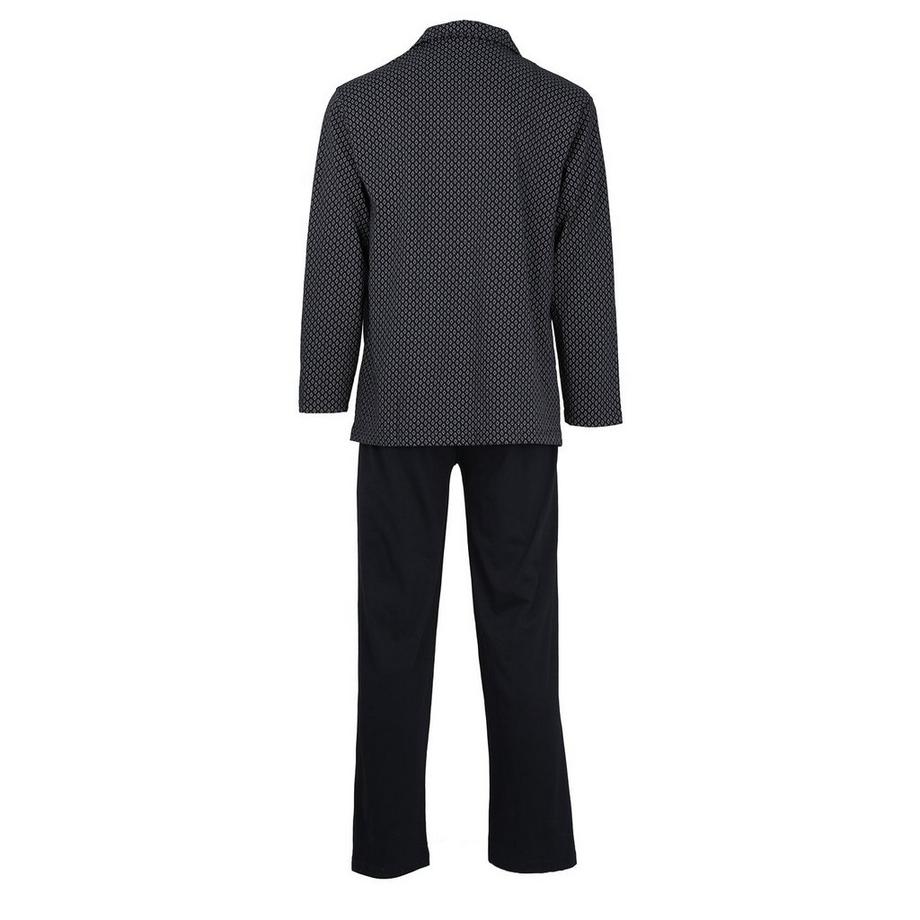 Götzburg Bequem sitzender gemusterter Langarm Pyjama  