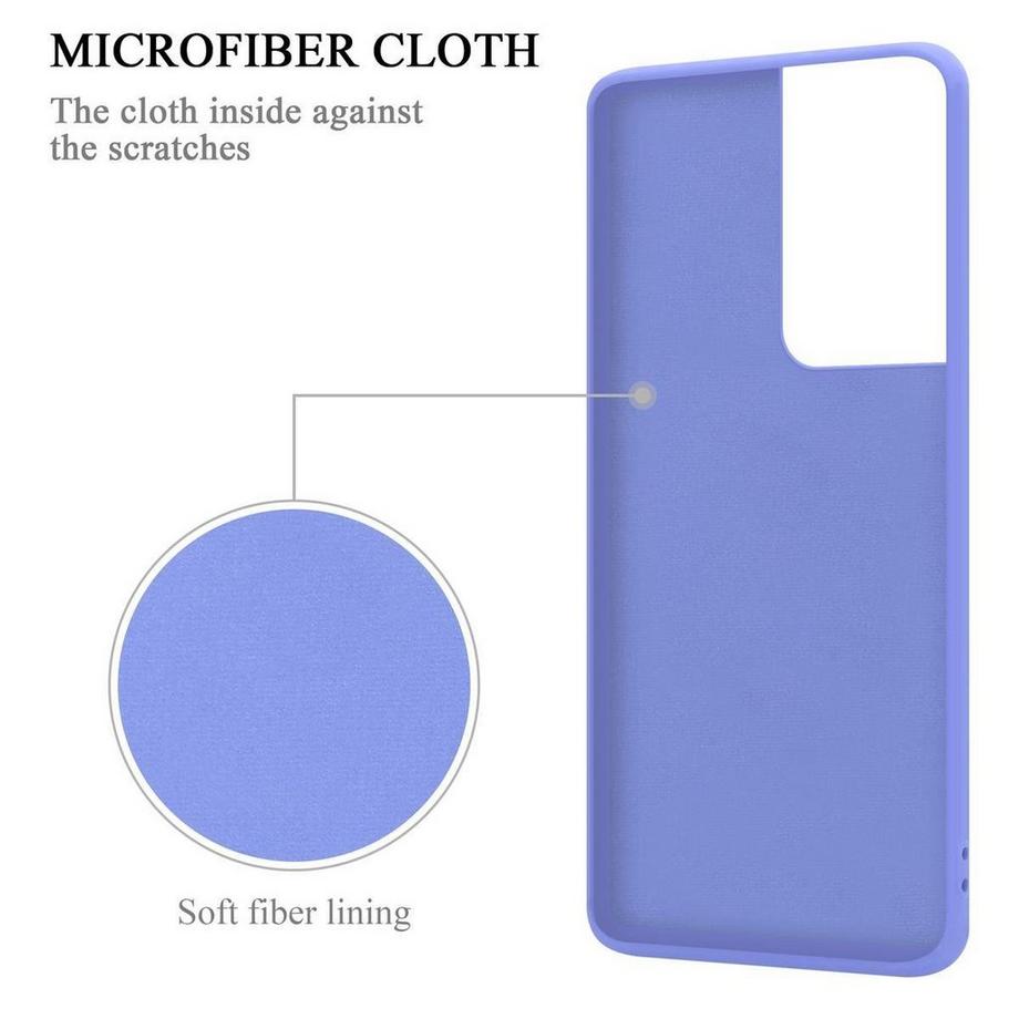 Cadorabo  Housse compatible avec Samsung Galaxy S21 ULTRA - Coque de protection en silicone TPU flexible avec anneau 
