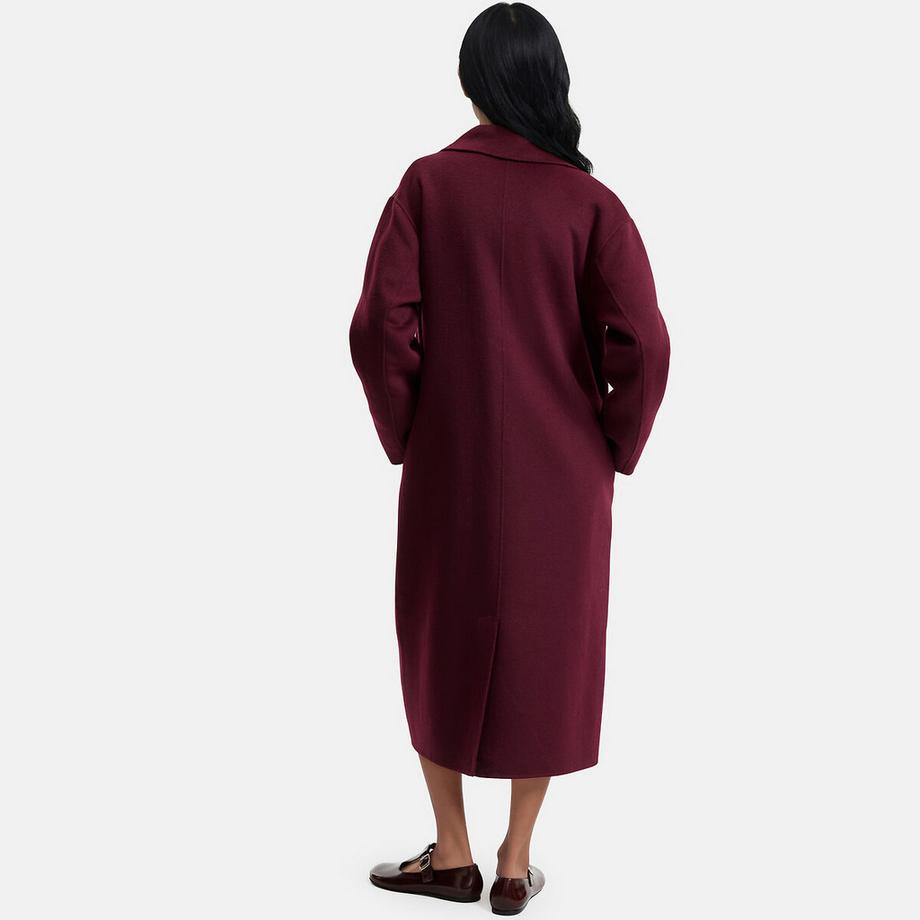 La Redoute Collections Cappotto oversize artigianale con chiusura a doppio petto  