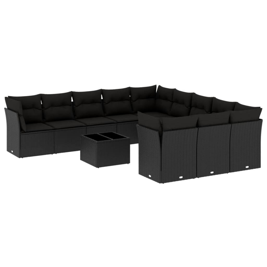 VidaXL set divano da giardino Polirattan  