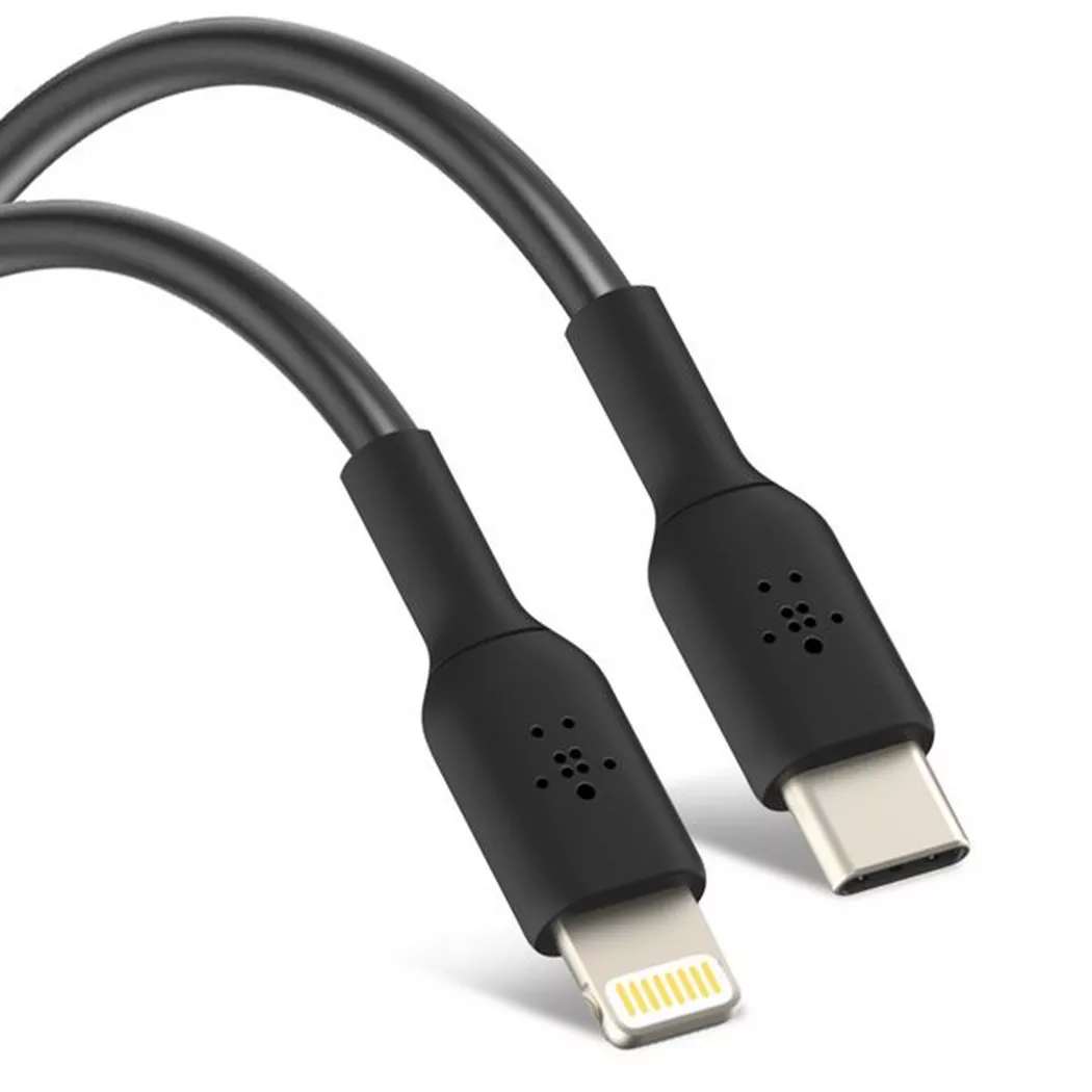 Belkin BoostCharge 1 m USB-C/Lighting Kabel, schwarz