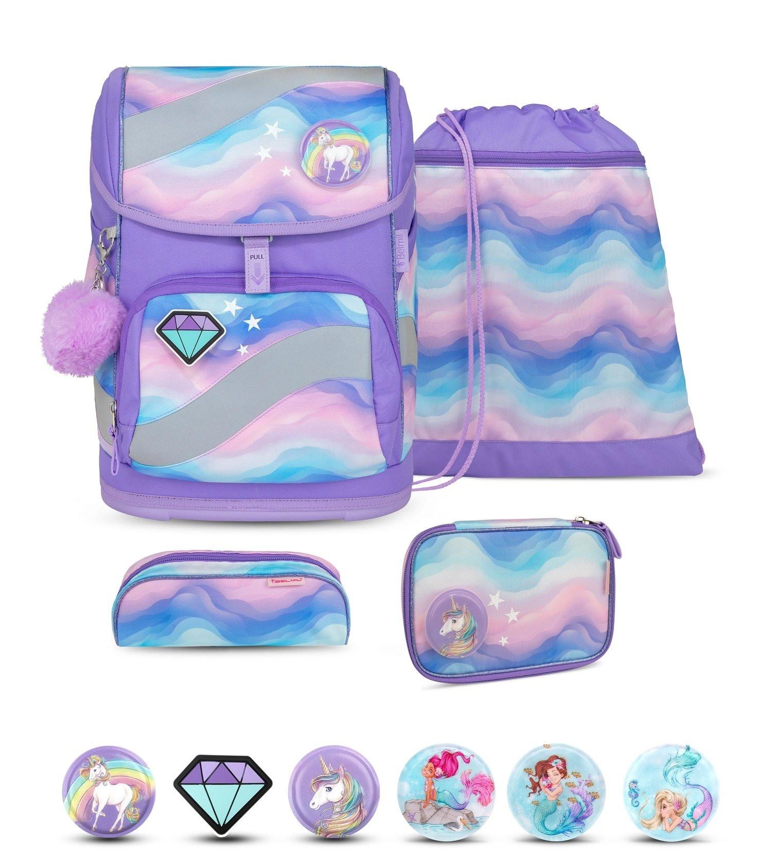 Belmil  SMARTY Schulrucksack-Set Rainbow Land 