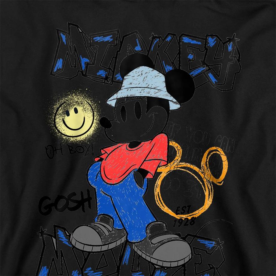 Disney  Street Style Felpa Con Cappuccio Topolino 