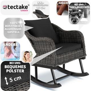 Tectake Rattan Schaukelstuhl Rovigo 150kg  