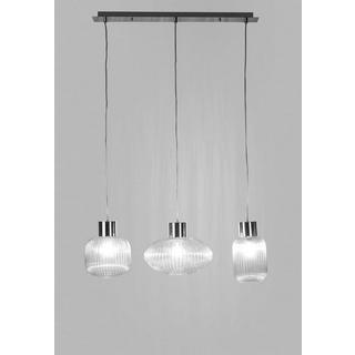 mutoni Plafonnier Showy 3 lumières argent transparent  