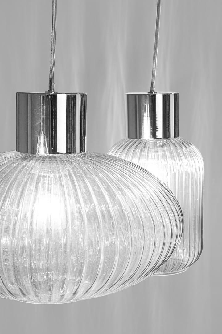 mutoni Plafonnier Showy 3 lumières argent transparent  