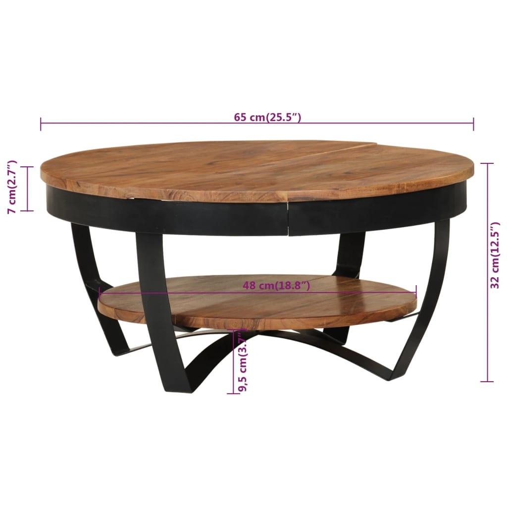 VidaXL Table basse bois d'acacia  