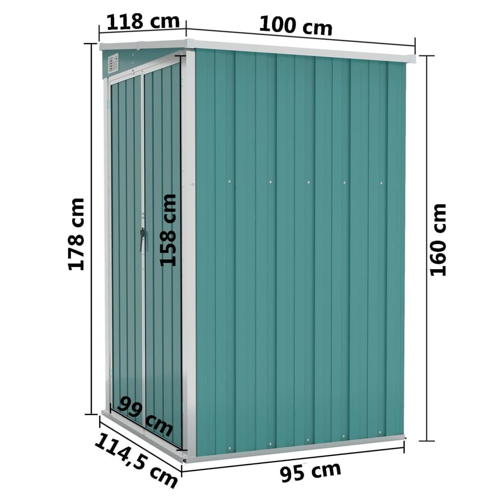 VidaXL Abri de jardin acier  