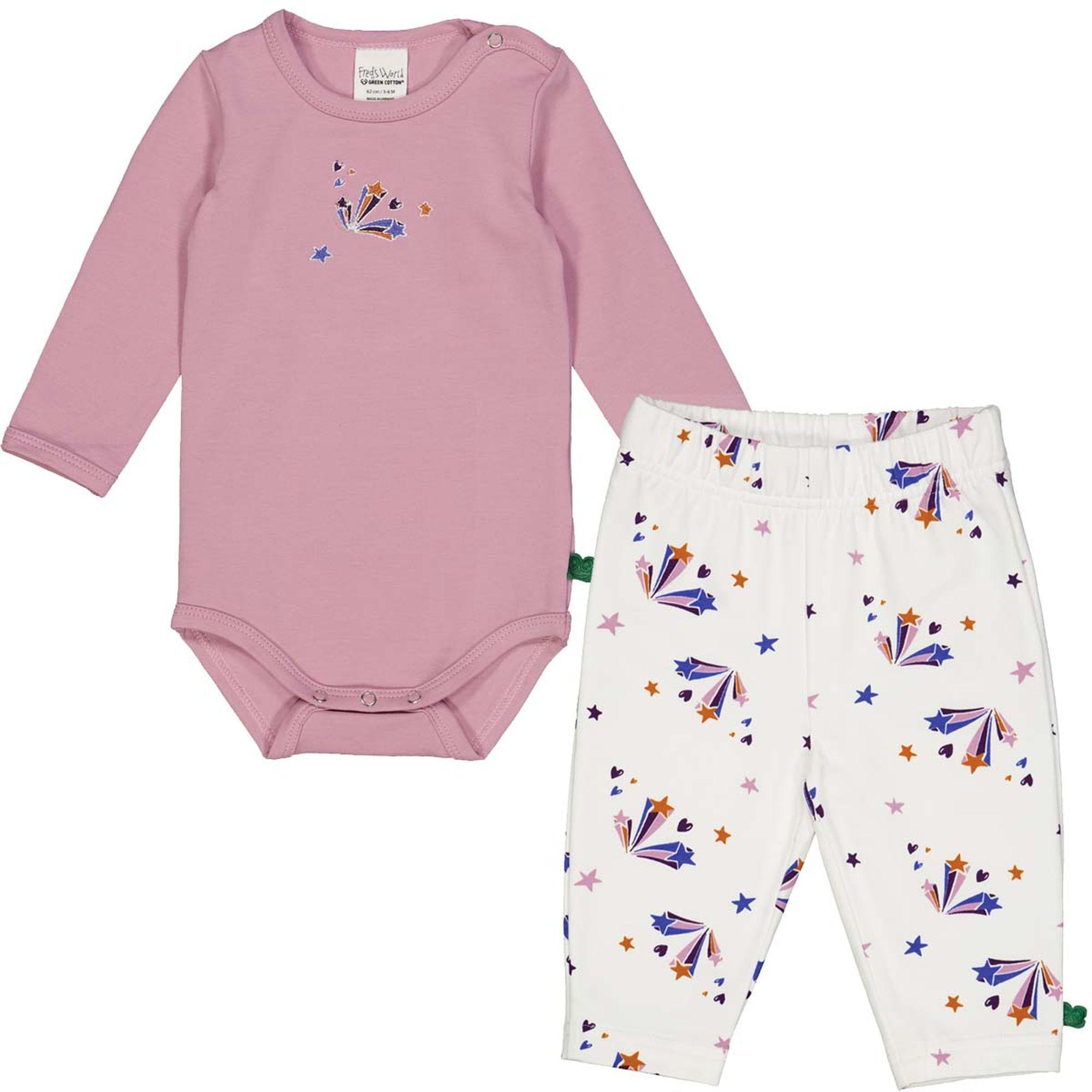 Fred`s World by Green Cotton  Set aus Langarmbody und Babyhose 