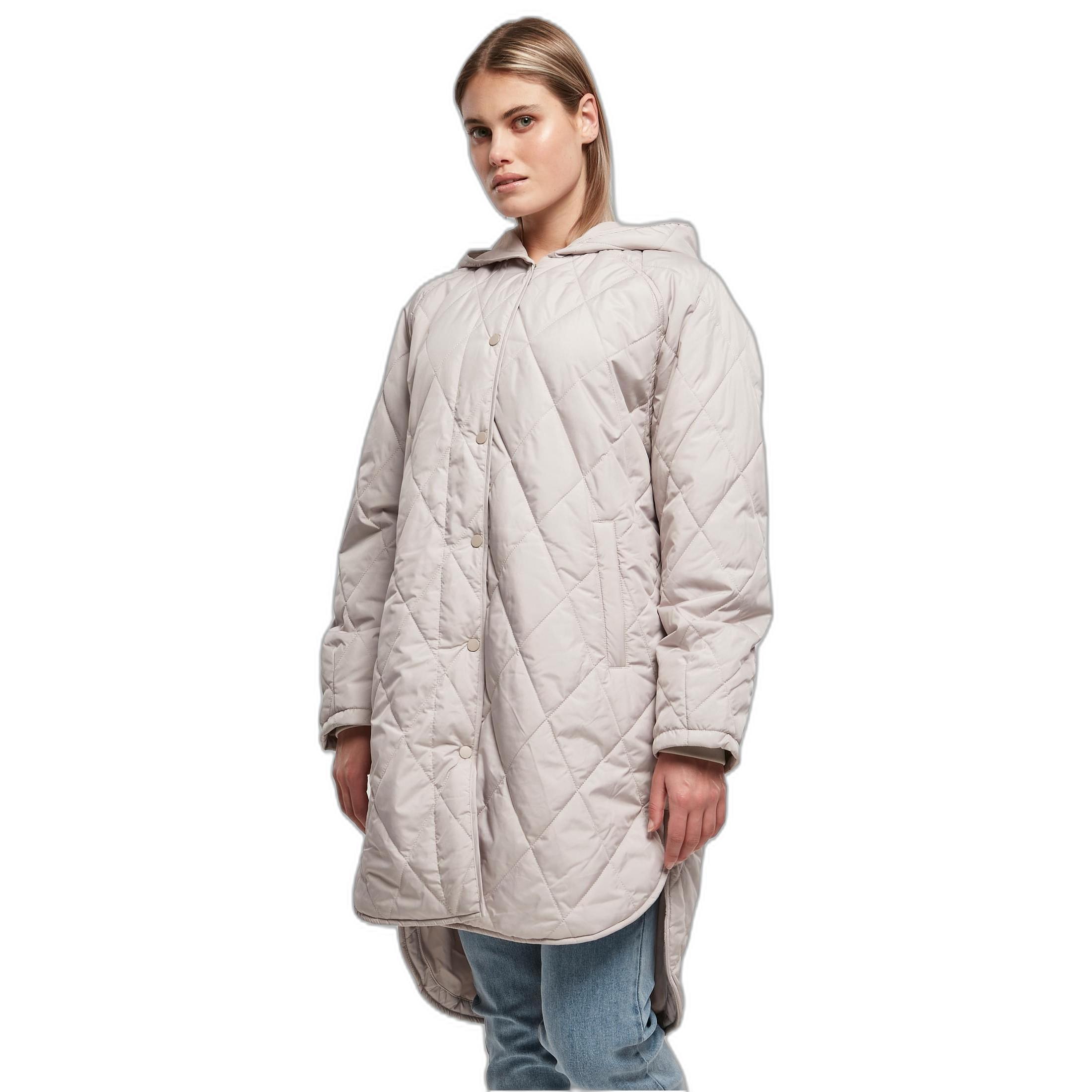 URBAN CLASSICS  parka it kapuze, oversized diaond quilted 