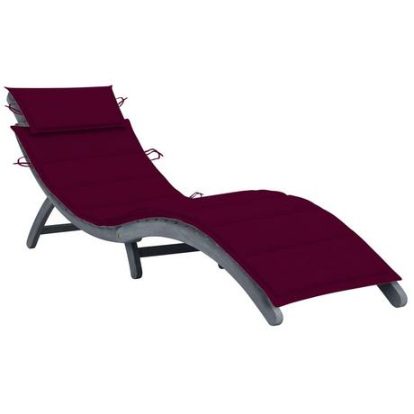 VidaXL Chaise longue bois d'acacia  