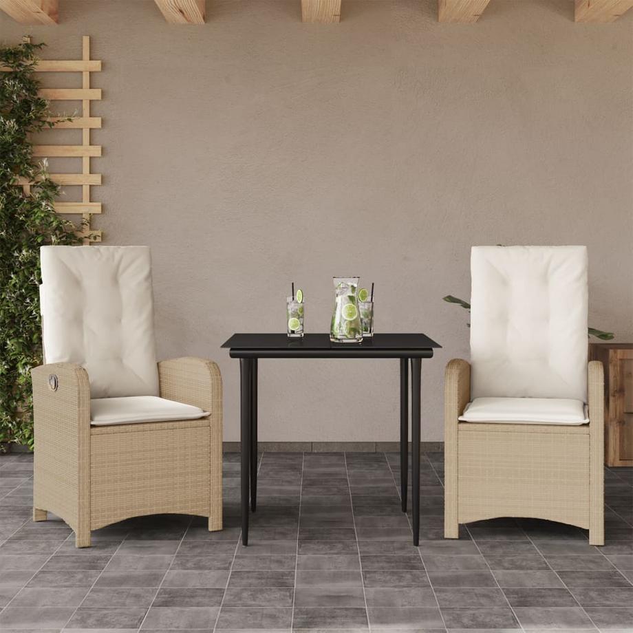 VidaXL set da pranzo da giardino Polirattan  