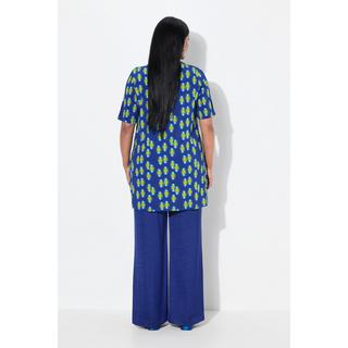 Ulla Popken Slinky A-Line Scollo a V Mezze Maniche Maglia Lunga  