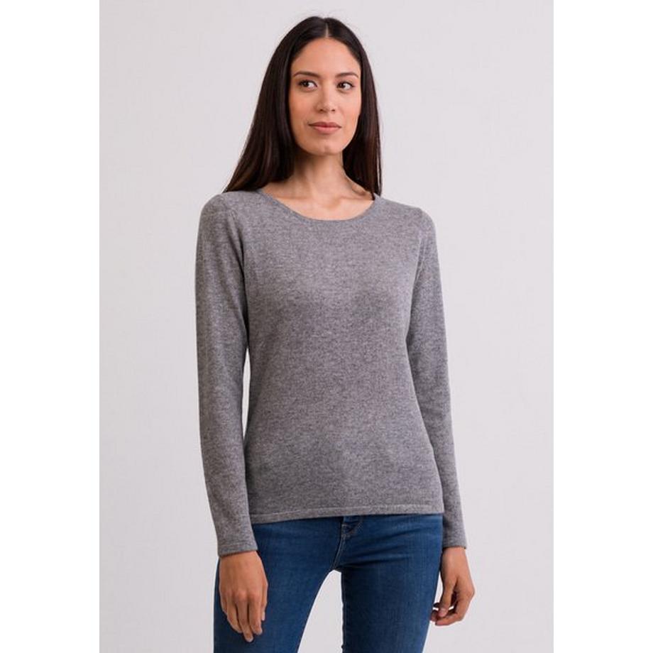 CASH-MERE.CH Kaschmir Rundhals Pullover  