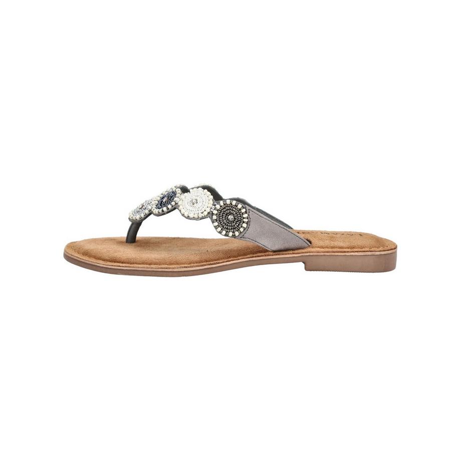 Lazamani Beaded Thong Sandals  