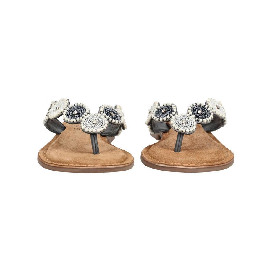 Lazamani Beaded Thong Sandals  