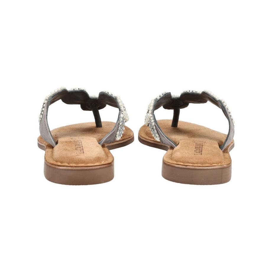 Lazamani Beaded Thong Sandals  