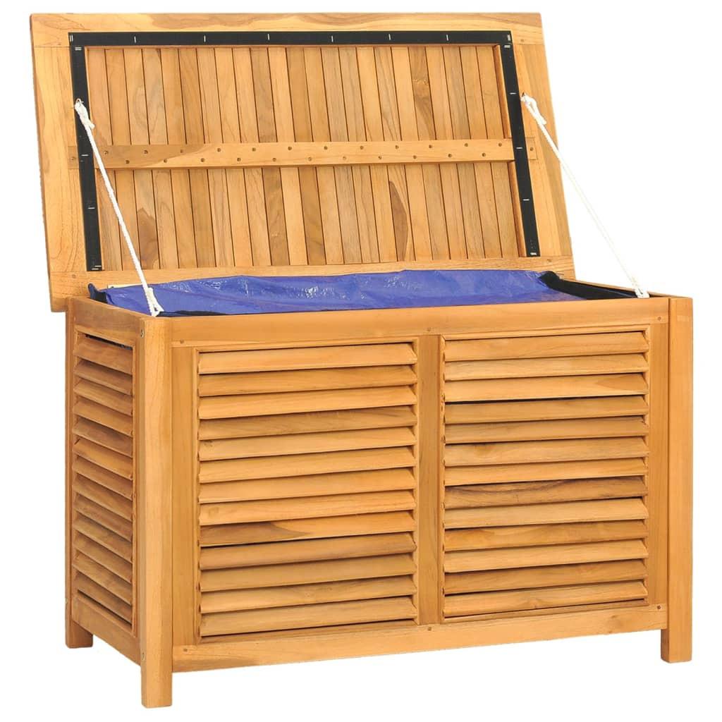 VidaXL Boîte de rangement de jardin teck  