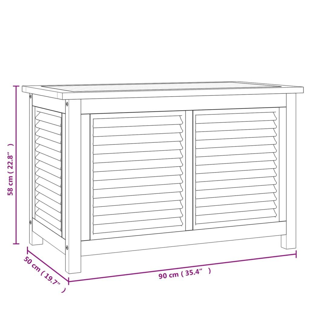 VidaXL Gartentruhe teak  