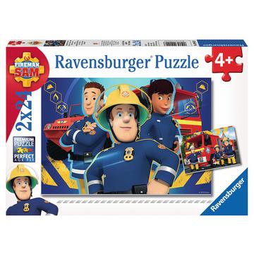 Ravensburger puzzel Brandweerman Sam helpt je uit de brand - 2x 24 stukjes