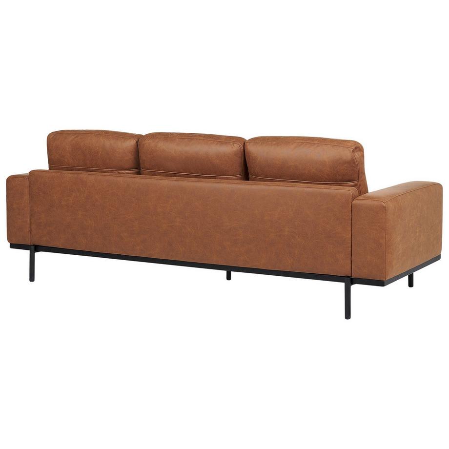 Beliani Canapé 3 places en Tissu Moderne SOVIK  