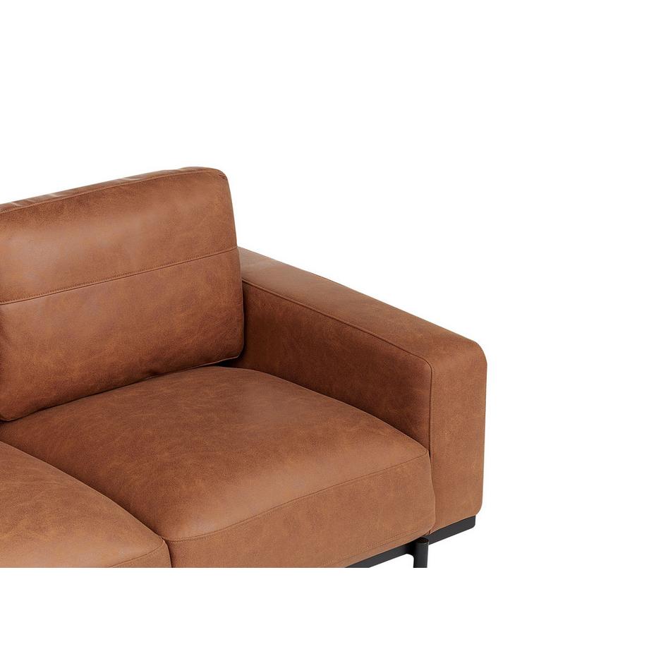 Beliani Canapé 3 places en Tissu Moderne SOVIK  