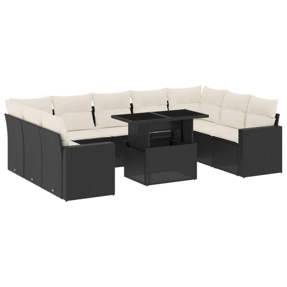 Ensemble de canapés de jardin rotin synthétique
