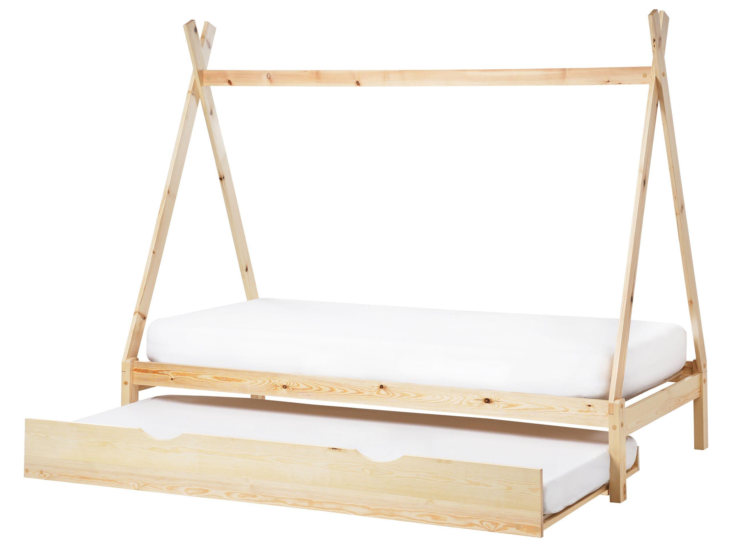 Beliani Letto estraibile per bambini en Legno di pino Moderno TALMONTIERS  