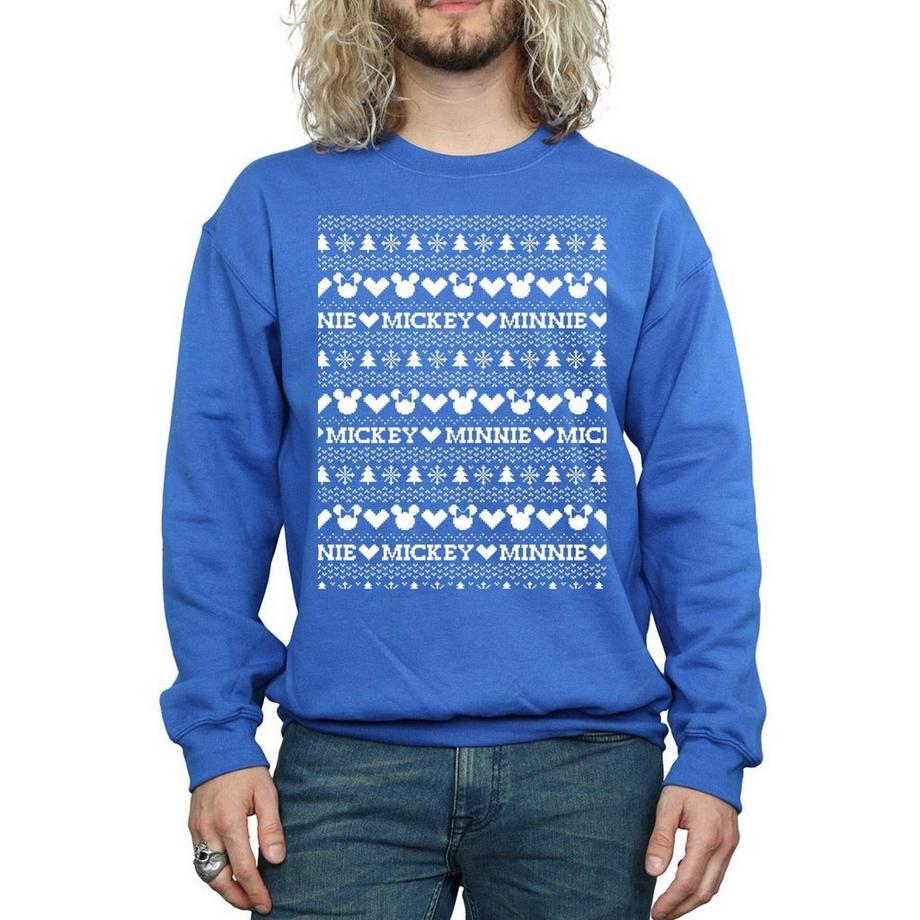 Disney Mickey Minnie Felpa Natalizia  