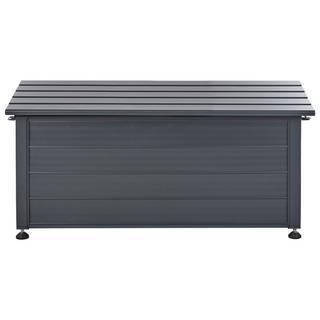 Beliani Aufbewahrungsbox aus Aluminium Modern CAMPALTO  