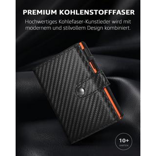 Only-bags.store Schlankes Portemonnaie mit Münzfach RFID-Schutz  