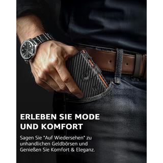 Only-bags.store Schlankes Portemonnaie mit Münzfach RFID-Schutz  