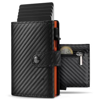 Only-bags.store Schlankes Portemonnaie mit Münzfach RFID-Schutz  