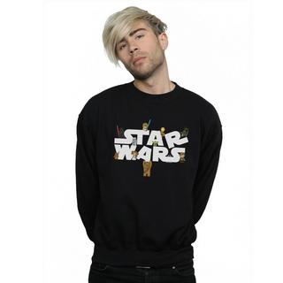 STAR WARS Star Wars Kiddie Bedrucktes Sweatshirt  