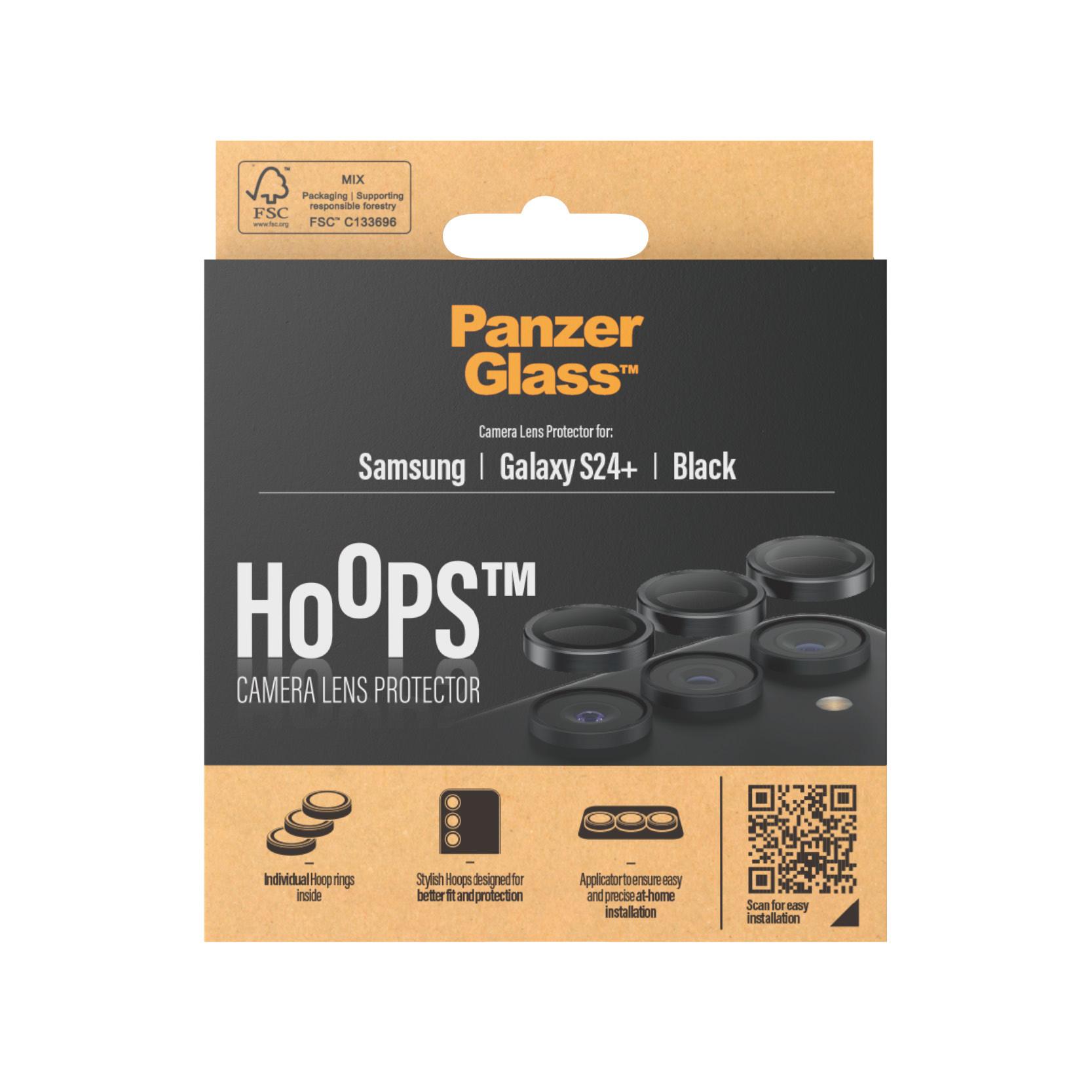 PanzerGlass  ® Hoops® Kameraschutz Samsung Galaxy S24 Plus | Schwarz 