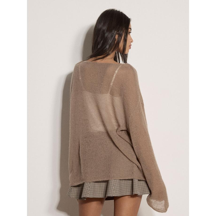 APRICOT Pull oversize léger brossé  