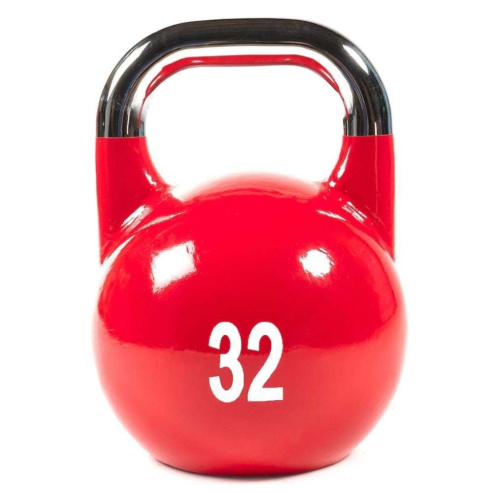 GladiatorFit  Wettkampf-Kettlebell aus Gusseisen mit aufgemaltem Logo 