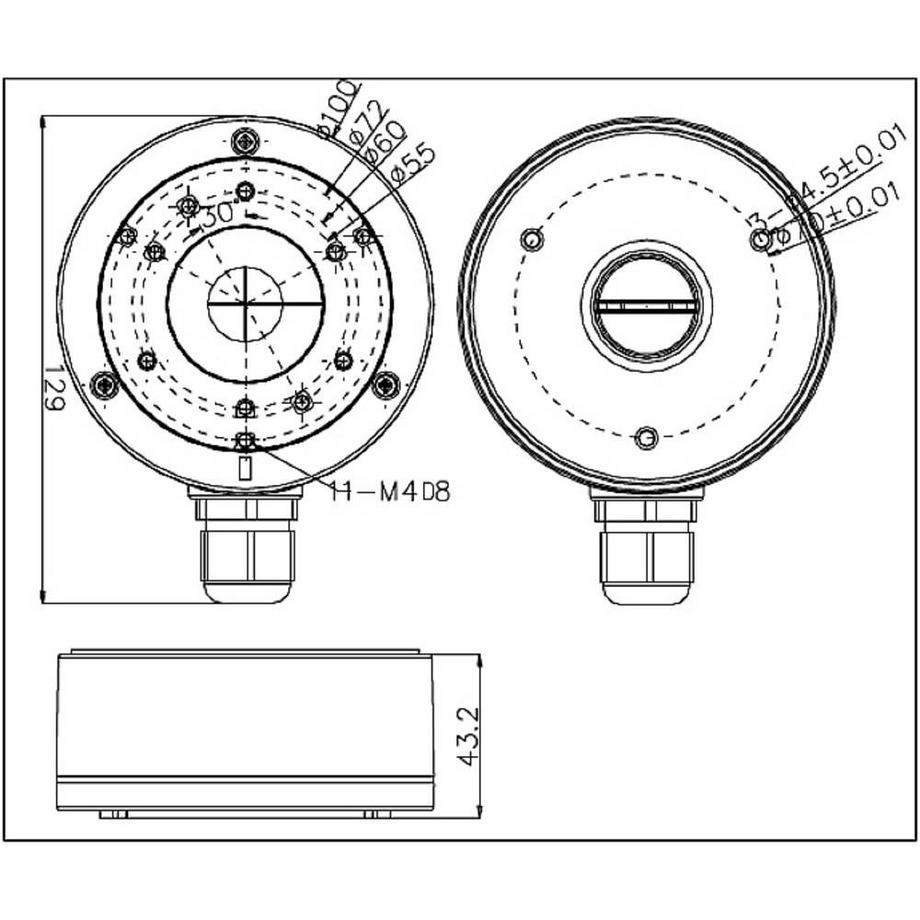 HIKVISION  Montagebox für diverse -Kameras 