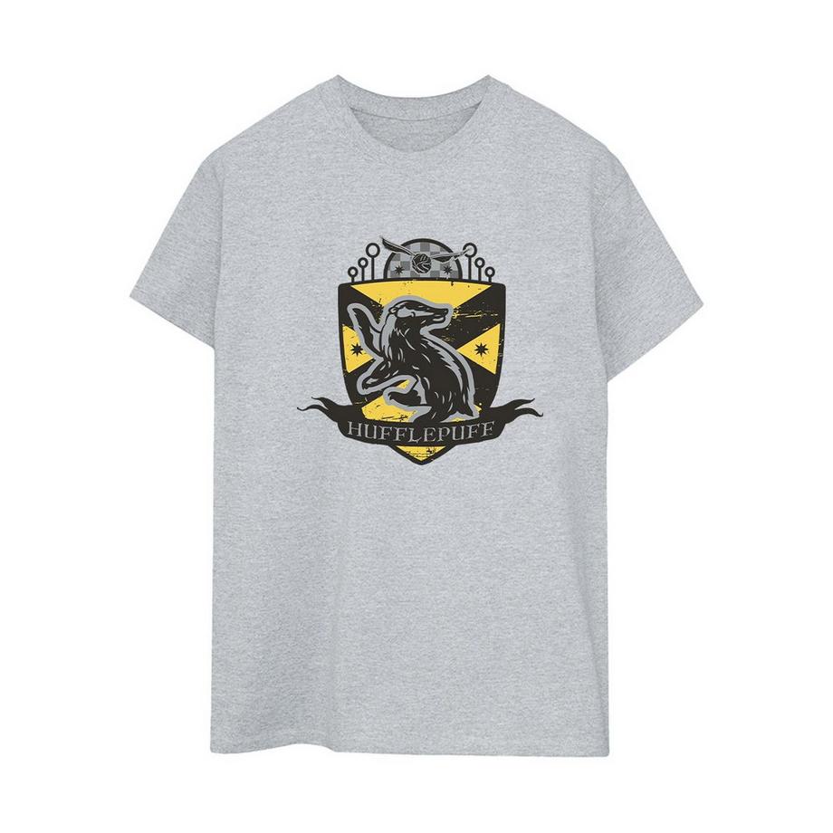 Harry Potter T-Shirt Hufflepuff Stemma Maniche Corte  