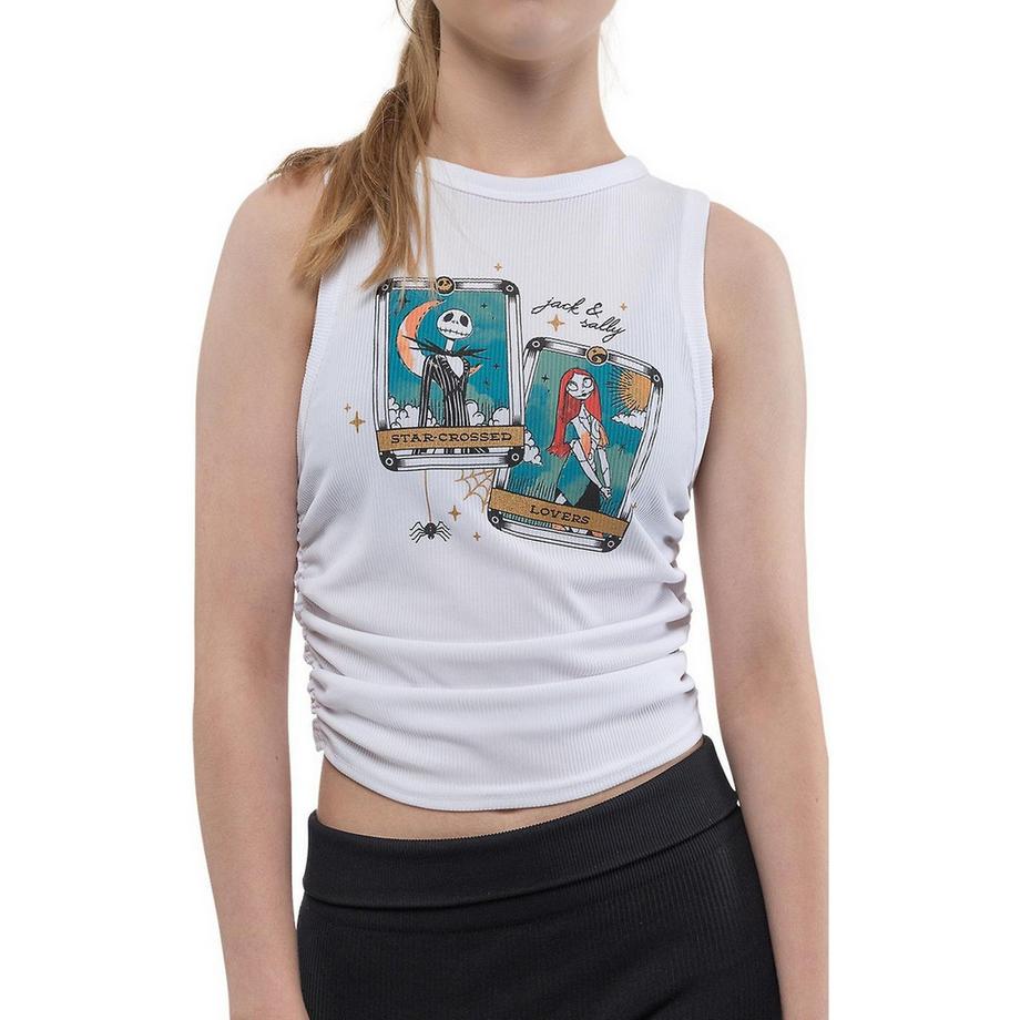 Star Crossed Lovers Kurzes Top Geraffte Seite