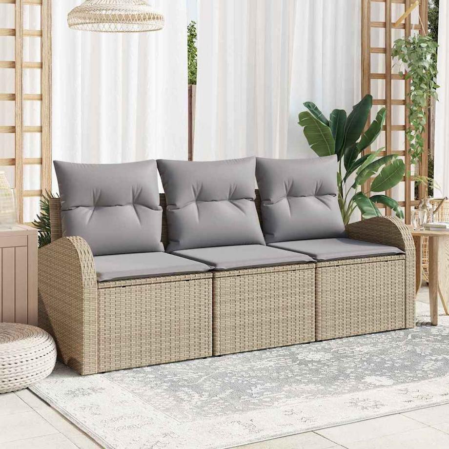 VidaXL Set di divani da esterno Polyrattan  