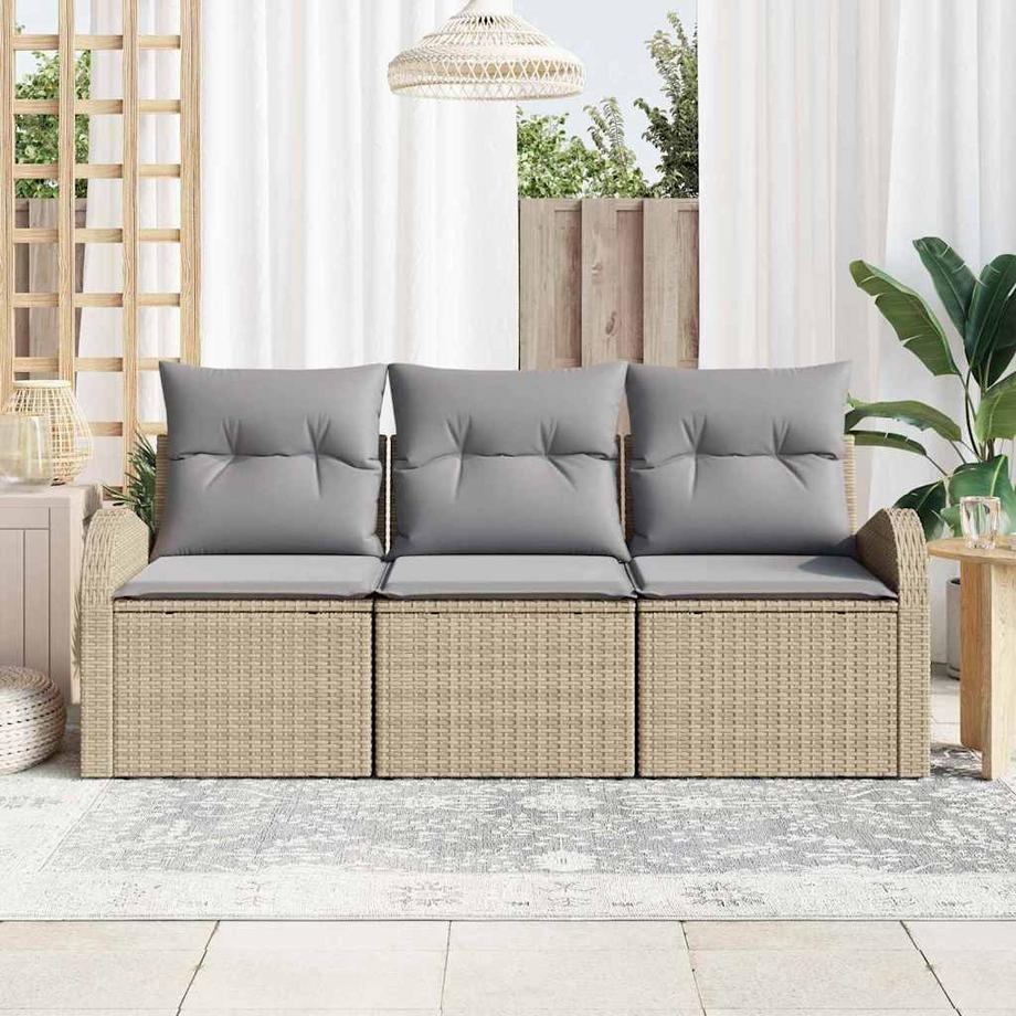 VidaXL Set di divani da esterno Polyrattan  