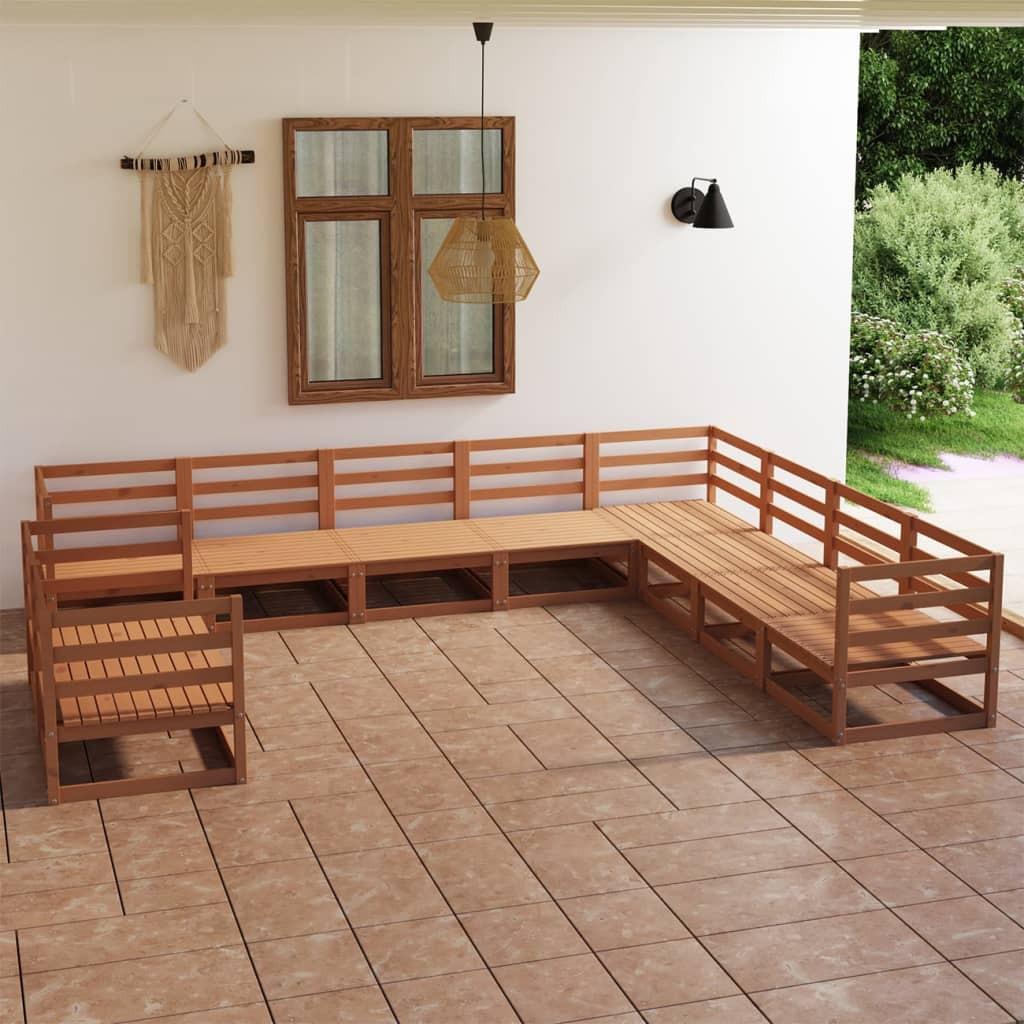 VidaXL set salotto da giardino Legno di pino  