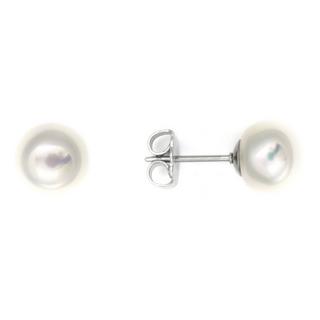 Heideman  Perlohrstecker 8mm silberfarben poliert 